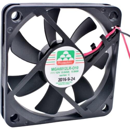 MGA6012LR-O10 Brand New Original 6010 60x60x10mm 6cm 12V 0.54W 0.045A Ultra Quiet Slim Power Cooling Fan