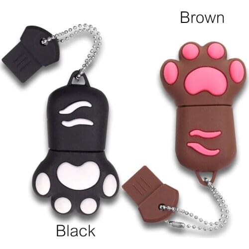 USB Flash Drive 128GB Cartoons Pen Drive 4gb 8gb 16gb 32gb Pendrive 64gb Cute Cat Claws Flash Disk Memory USB Stick U Disk