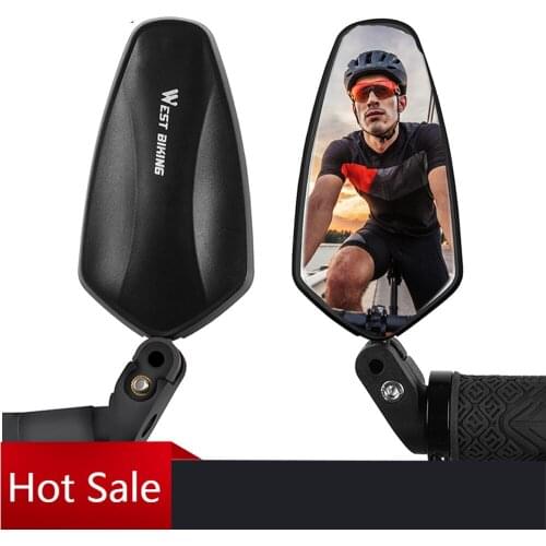 Bicycle 360-degree Rotating Adjustable High-definition Rear-view Mirror, Handlebar Left and Right Safety Wide Range Plug Cycling
