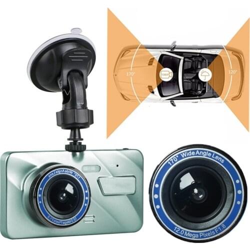 Full HD 1080P Dash Cam Video Recorder Driving for Front and Rear Wide Angle Night Vision Function Parking Monitor Camera DVR