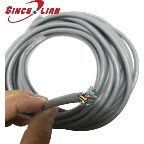 Twisted Shielded Cable RVSP6 6core 0.15MM2 0.15 Square Pure Copper 485 Grey Signal Soft Cable Twisted Pair Shielded Wire