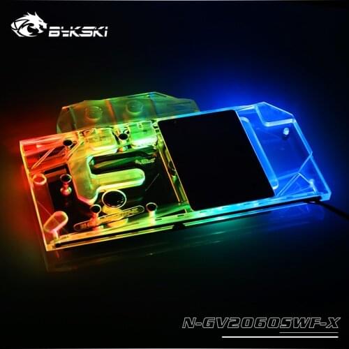 Bykski Water Block use for Gigabyte GeForce RTX 2060 Super Gaming OC 3X 8G/RTX 2060 Super Gam/Full Cover Copper Radiator Block