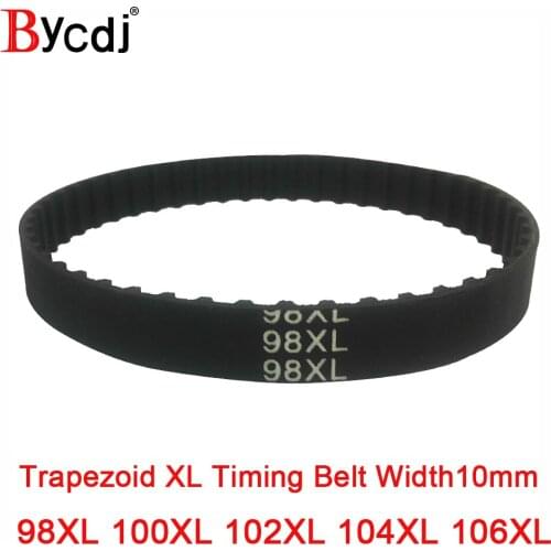 XL Timing Belt 98XL/100XL/102XL/104XL/106XL Rubber Timing Pulley Belt 10mmWidth Closed Loop Toothed Transmisson Belt pitch5.08mm