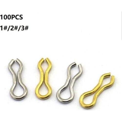 100 Stainless For FishingFishing TackleFishing Accessories Eyelet Eyes\" Steel Lead Sinker Weight #1 #2 #3 Hilts & Do-It Molds