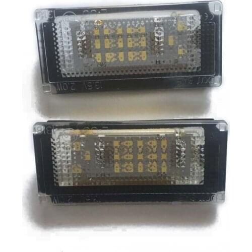 2pcs Car LED Number License Plate Lights 6000K Plate Light Bulb for Mini Cooper S R50 R52 04-08 R53 01-06 G99F