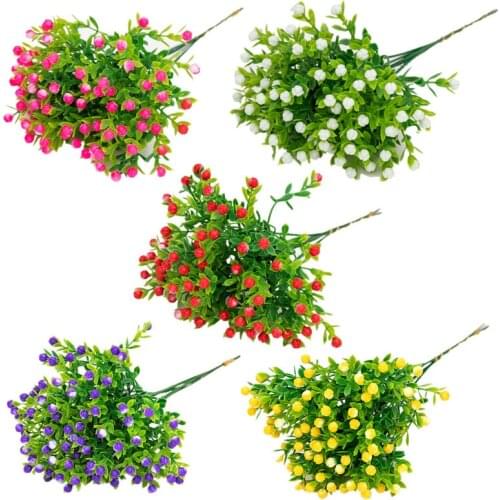 5pc/lot Simulation Of flowers milan water grass simulation plastic flower cafe / restaurant decoration Eucalyptus lovely milan