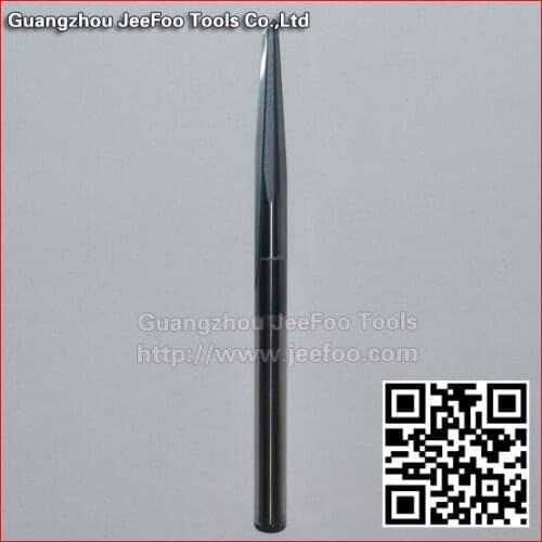 6*R1.5*50H*80L Tapered Metal Cutting Bits, Engraving Cutters, CNC Carving Tools