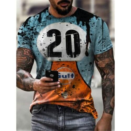 66 2021 summer mens O-neck slim sports slim-fit printing Harajuku casual short-sleeved long-sleeved T-shirt top