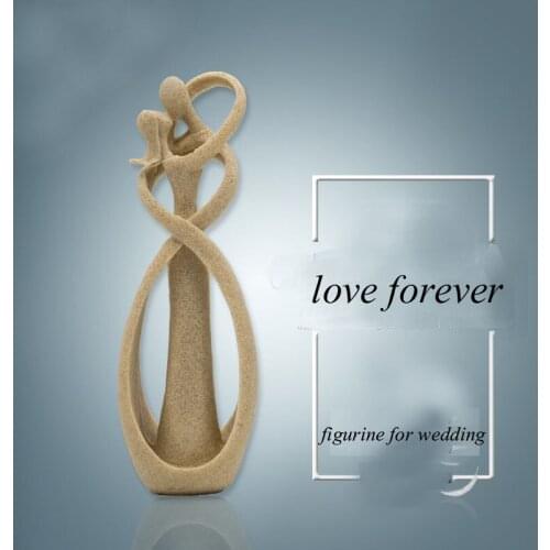 Abstract sculpture Creative Resin Kissing Lover Figurines for Wedding Gift Statue Art&collection Crafts Ornament Home Decoration