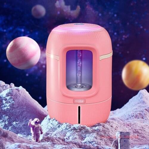 Pink Space Capsule Anti-Gravity Water Drop Aroma Lamp Novelty Home Ornaments Desktop Accessories Sleep-aid Decorative Humidifier