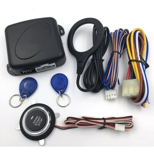 Car Accessories 12V car alarm Car Engine Press Start Button Lock Ignition Starter Keyless Entry Starts Stop Immobilizer