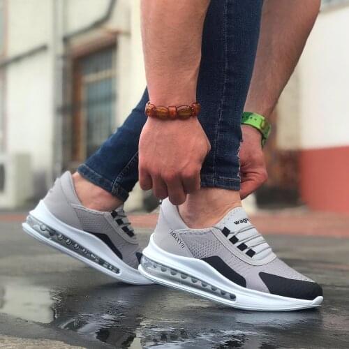 BA0105 Balloon Base Casual Casual Gray Black Men 'S Shoe