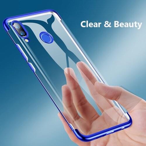 Case for Huawei P Smart 2019 Plus 2018 P Smart Z P20 P40 P30 Pro Honor 9 10 20 Lite Plating Soft TPU Transparent Crystal Cover