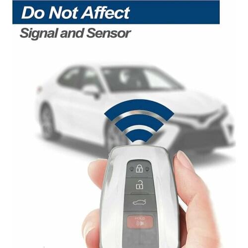 Key 1 X Key Case+ Key Chain Strong Signal TPU Cover For Toyota RAV4 Highlander Camry Corolla Kluger 86