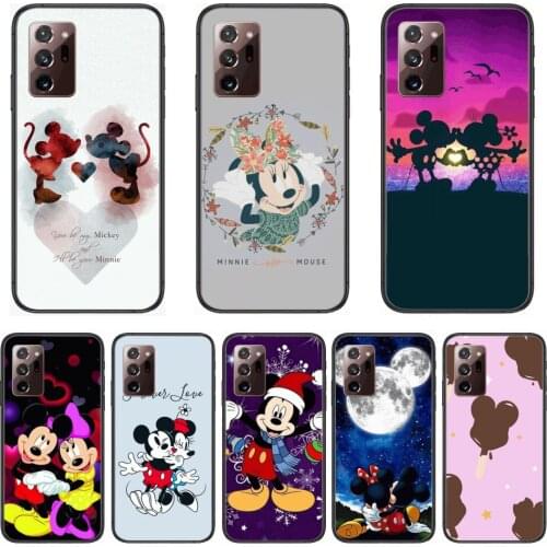 Phone Mobile Case TPU Disney Cute Minnie Mouse Phone Case cover hull For SamSung note20 10 9 8 4 pro plus black prime soft bu