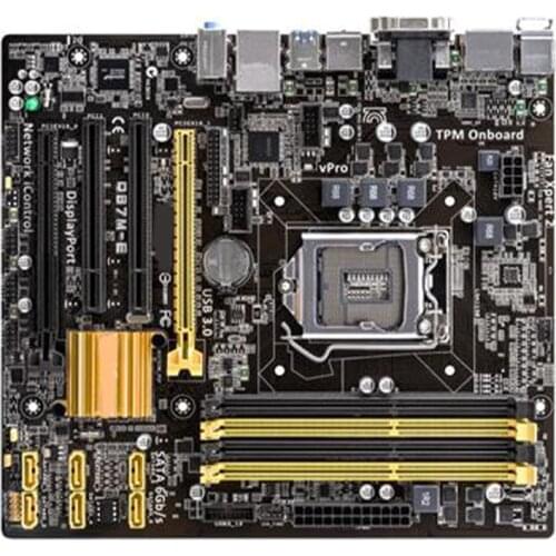 For Asus Q87M-E M-ATX Motherboard LGA 1150 DDR3 HDMI DVI USB3.0 DP Support 4790K
