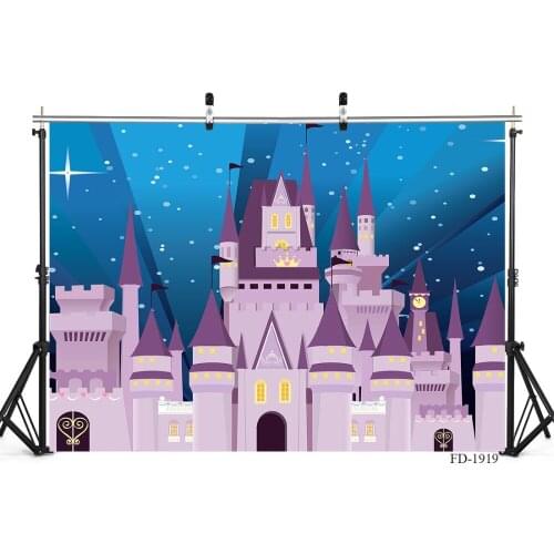 Fairy Tale Castle Photography Background For Children Portrait Photo Shoot Props Vinyl Cloth Printed Photo Backdrops Photocall