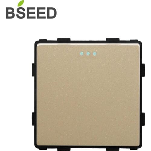 BSEED 1Gang DIY Parts White Plastic Materials EU standard Function Key For EU Wall Switch