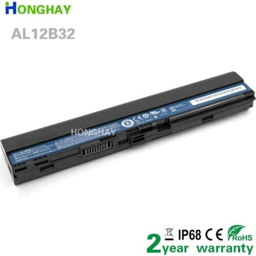 Honghay AL12B32 Laptop Battery for Acer Aspire One 725 756 V5-171 B113 B113M AL12X32 AL12A31 AL12B31 AL12B32 2500mAh