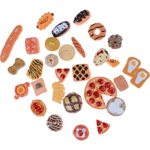 10pcs Home Craft Mini Food Ornament Miniature Dollhouse Decor Doll House Accessories Scale Miniatures