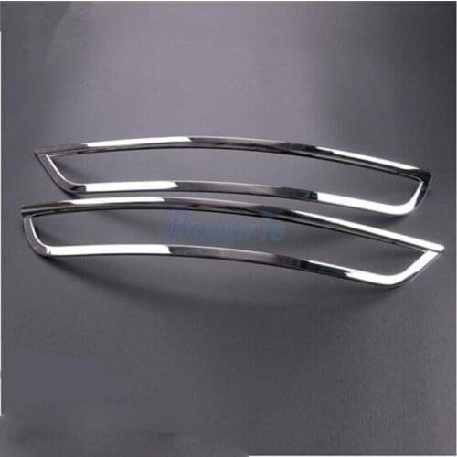 Car Styling Rear Fog Lamp Cover Foglight Overlay Light Frame Panel Chrome 2014 2015 2016 2017 For Porsche Macan Accessories