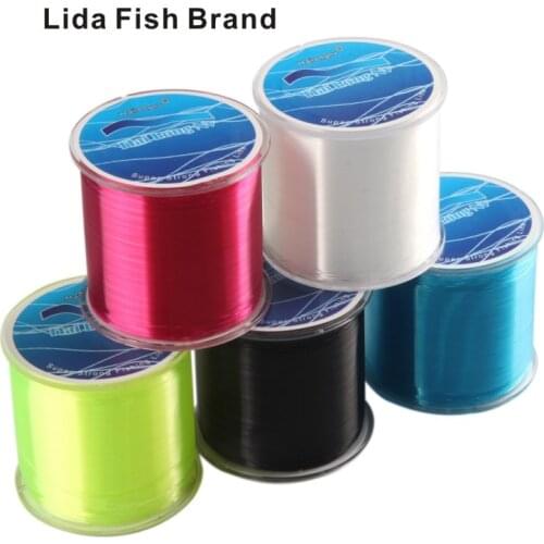 Lida Fish Brand 6 colors 500m Nylon fishing line High quality Japanese imported raw silk latest nano skills