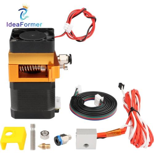 MK8 Upgrade Extruder 12V/24V 1.75mm Left/Right handle With 0.4mm Nozzle+40mm Hight Motor+heat kit & fan for 3D Printer Parts