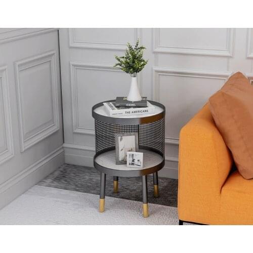 Simple bedside table modern bedroom small shelf net red light luxury creative small cabinet side several balcony storage cabinet