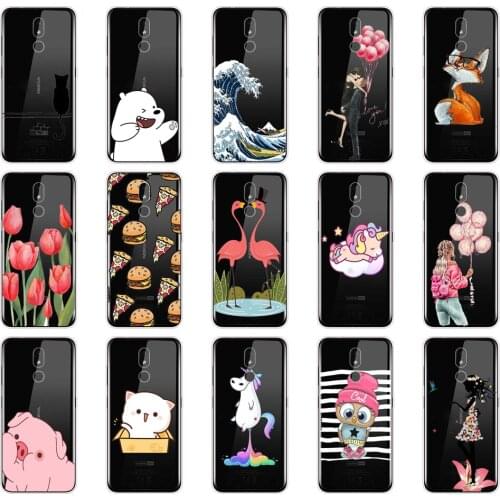Silicon case For Nokia 3.2 Case cover 6.26 inch Soft TPU Back For Nokia 3.2 bumper Painted Shells shockproof cute cartoon