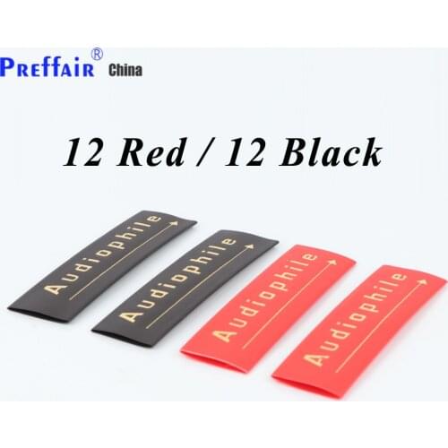 24pcs Audiophile Heat Shrink Tube 14mm Insulated Sleeving Tubing