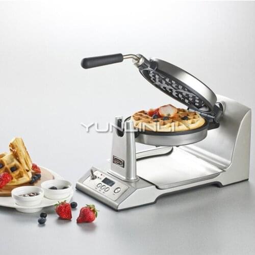 Rotation Type Waffle Maker Intelligent Waffle Making Machine Double-side Heating Electric Baking Pan TSK-2193W