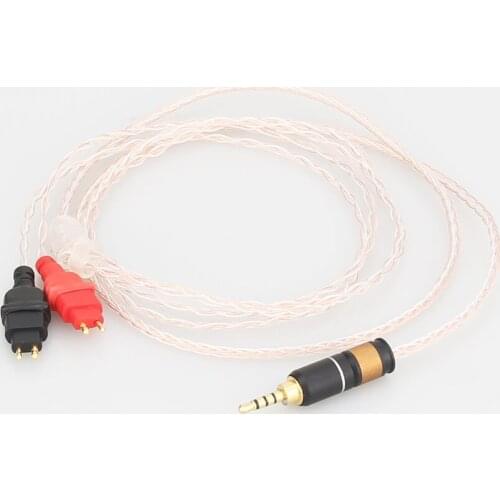 2.5 XLR 8Cores OCC Silver Plated Mixed Headphone Cable For Sennheiser HD25-1 SP HD650 HD600 HD580 HD525 HDxxx hd660s