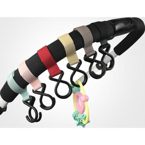 2pcs/lot Baby Hanger Stroller Hooks Mommy Bag Hook Stroller Accessories for Cart Carriage Pram Hanging Bags