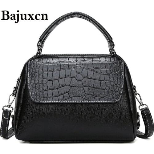 2021 fashion Crocodile Crossbody Bag For Women Shoulder Bag Brand Designer Women Bags Luxury PU Leather Bag Boston Bag Handbag
