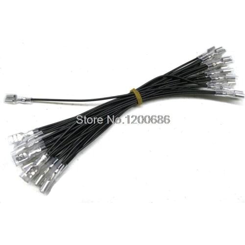 20AWG 12cm apart 6.3MM 30 Daisy Chained Quick Connectors Wire harness New Arcade Push Button Micro Switch Ground wire