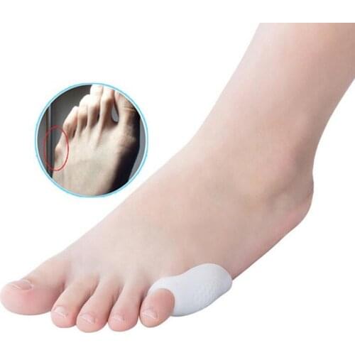2 Pairs Hallux Valgus Little Toe Thumb Silicone Gel Toe Bunion Guard Foot Care Little Toe Separator Pedicure Tools For Daily Use