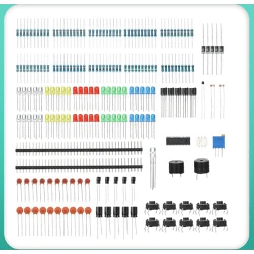 Diy Electronic Basic Starter Kit For New Components For Arduino UNO MEGA2560 Raspberry Pi with LED Buzzer Capacitor Resistor