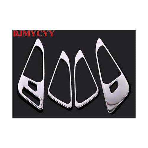 BJMYCYY Metal sticker inside handle lifting patch decoration interior door bowl of shake handshandle for Chevrolet Malibu XL