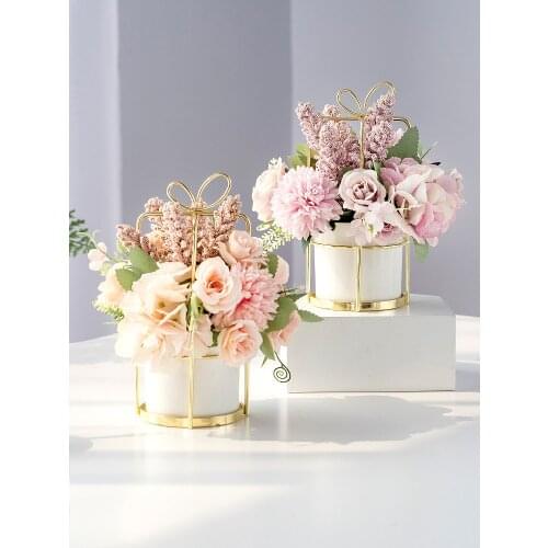 Artificial flower, imitation flower, living room decoration, dining table, tea table, tabletop, flower, dry bouquet, floral