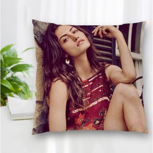 High Quality Custom Actor Model Phoebe Tonkin Square Pillowcase Zippered Bedroom Home Pillow Cover Case 20X20cm 35X35cm 40x40cm