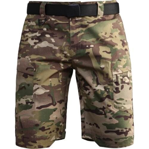 Man Military Waterproof Tactical Cargo Shorts Men Camouflage Army Military Short Mens Sport Hike Outdoor Shorts