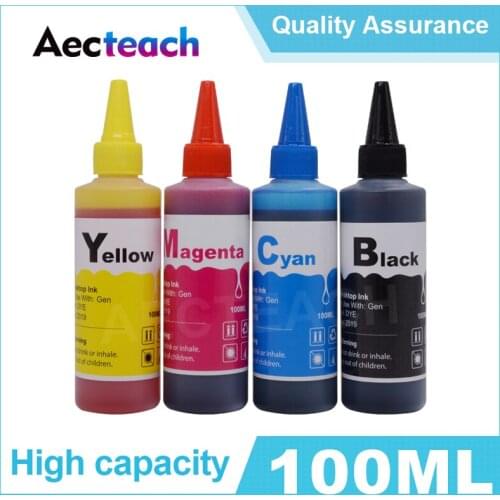 Aecteach Ciss Ink Refill Kit For Canon PG445 CL446 PG-445 PG 445 PG440 CL446 PG 440 PG510 CL511 PG40 CL41XL Cartridges 100ml Dye