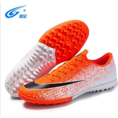 ZHENZU New Men Boys Kids Turf Indoor Soccer Shoes Training Football Boots Soccer Cleats Sports Sneakers Eur Size 32-45
