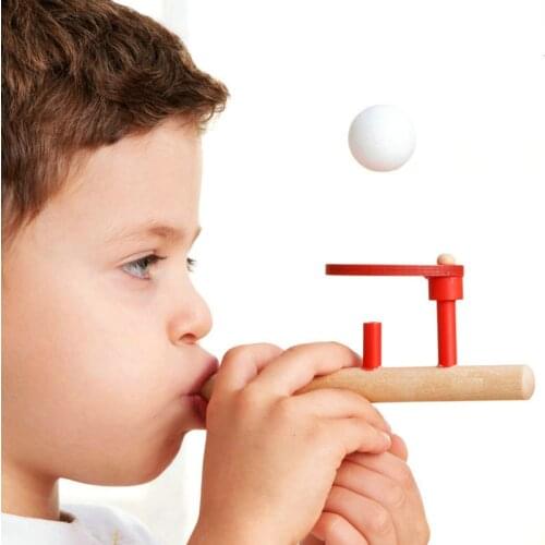 NEW Blow Ball Game Classic Childrens Early Childhood Fun Puzzle Wooden Kids Sports Toys for Children Board Game Gifts