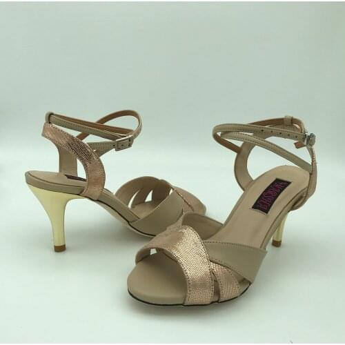 Sexy Flamenco Dance Shoes Argentina Tango Shoes pratice shoes Party shoes T6273CLGNL Leather Hard Sole 7.5cm 9cm heel available