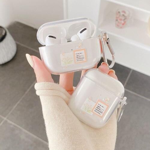 Transparent planet flowers soft silicone earphone case headphone shell for apple airpod 1/2 cases for airpods 3 pro capa funda