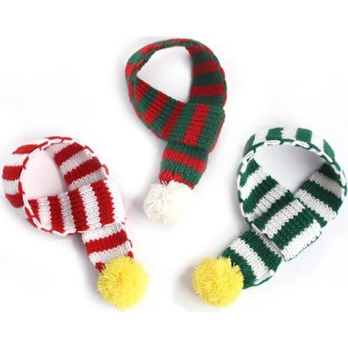 Christmas Dog Cat Hat Scarf Set Festival Pet Plush Wearing Decorative Xmas Outfit Pet Supplies Accessories for All Breed TS2
