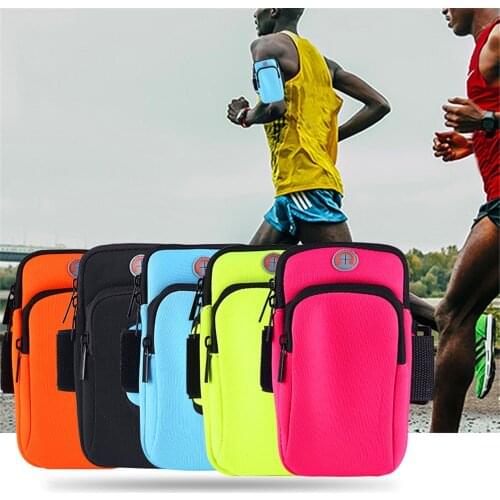 Sports Running Mobile Arm Bag Case Cover Mens And Womens Fitness Equipment Outdoor Handbag Wrist Bag For phone Arm Bag Sleeve
