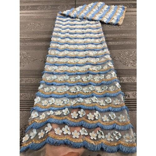 High-quality exquisite 3D small appliques with fringed tulle embroidery, with good banquet dress quality