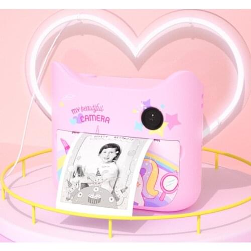 1080P Cute Instant Print Photo Camera Toys for Kids Professional Childrens Instantane Camera Digital Video Camera With Print